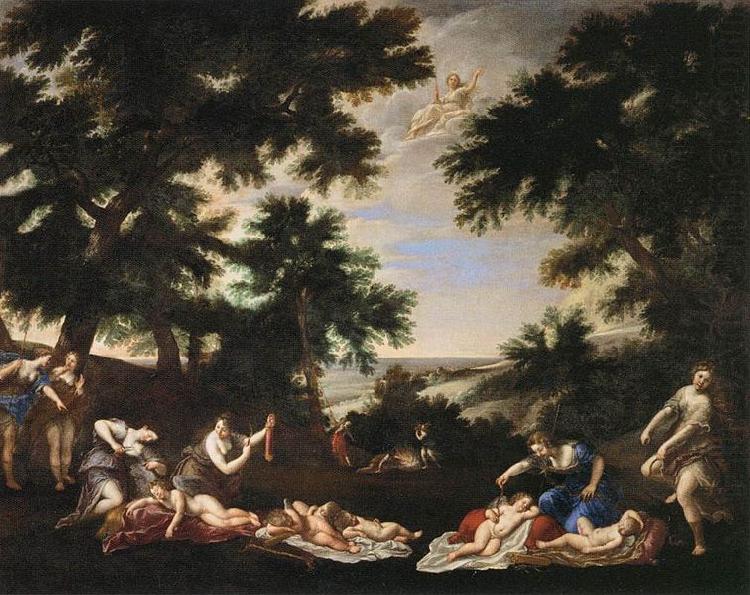 Albani  Francesco The Cupids Disarmed oil painting picture